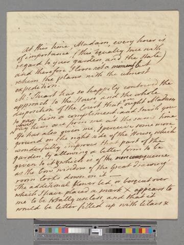 Harcourt, George Simon, 2nd Earl Harcourt. Letter to Elizabeth (Robinson) Montagu