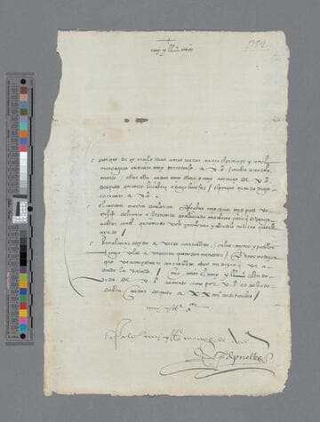 Pedro de Puelles letter to Gonzalo Pizarro