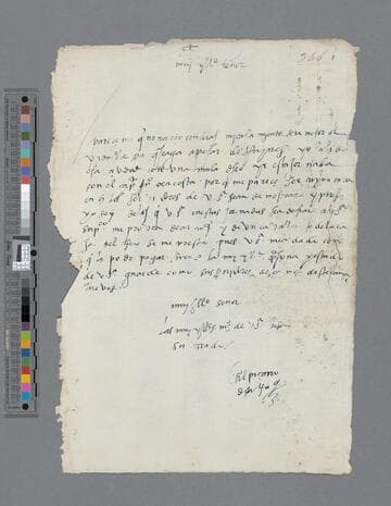 Alonso Pizarro de Larra letter to Gonzalo Pizarro