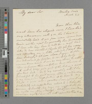 Hannah More. Letter to Henry Hoare