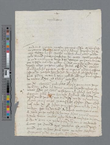 Alonso de Medina letter to Pedro de la Gasca, Bishop