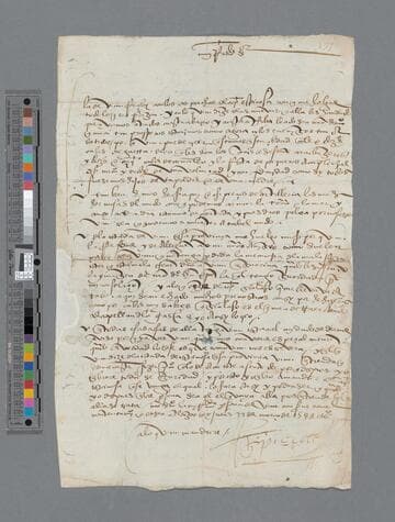 Gonzalo Pizarro letter to Francisco de Herrera