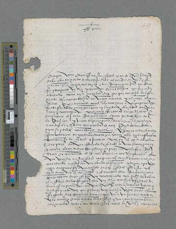 Alonso de Toro letter to Gonzalo Pizarro