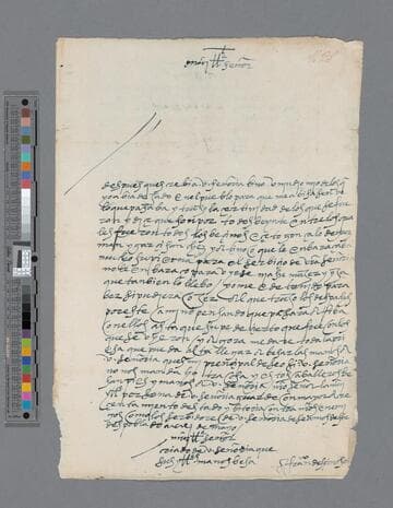 Francisco de Espinosa letter to Gonzalo Pizarro