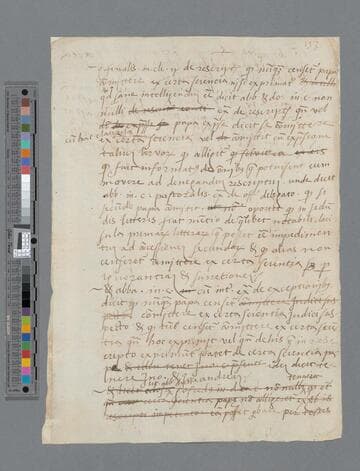 Pedro de la Gasca, Bishop, draft document: notes regarding Archbishop of Toledo…