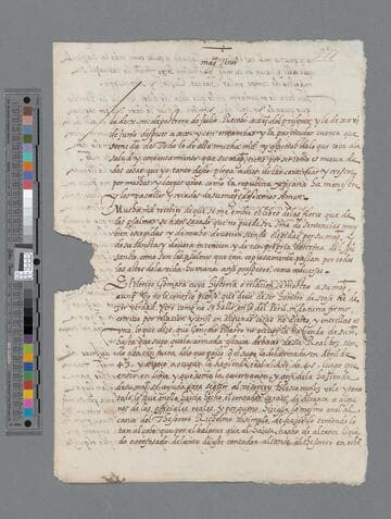 Pedro de la Gasca, Bishop, draft letter to Guillermo Malinzo