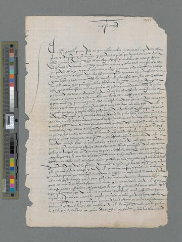 Gonzalo Pizarro copy of letter to Carlos V, Emperor of Germany and King of Spain