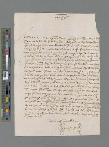 Pedro Garcia de Perez letter to Gonzalo Pizarro