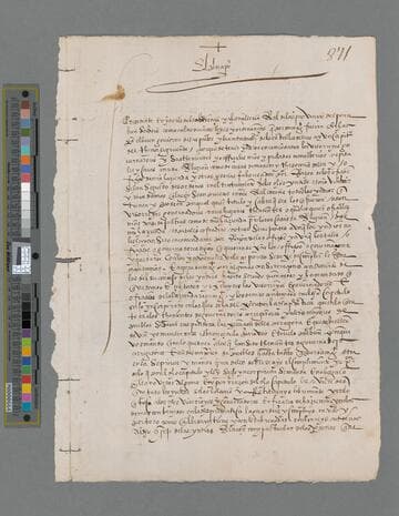 Felipe II, King of Spain, letter to Audiencia Real del Peru