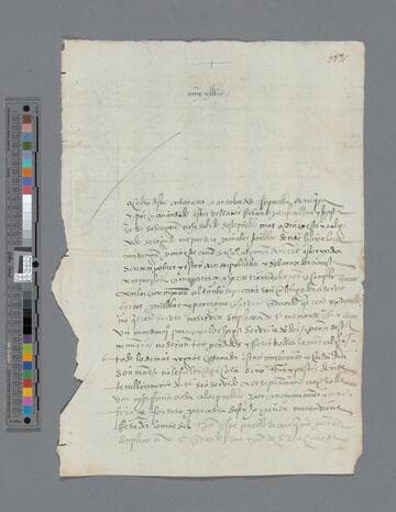 Gaspar de Armenta letter to Gonzalo Pizarro