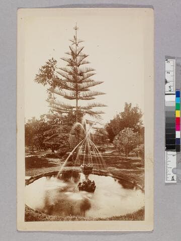 Fountain at the Sierra Madre Villa Hotel