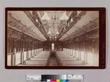 Interior of passenger car -- LA & SGV RR