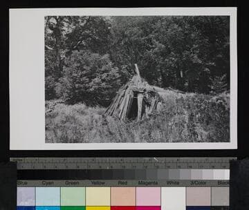 Indian tepee or dwelling on Palomar, California