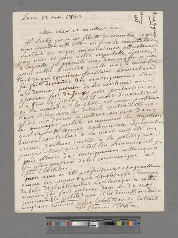 Gregoire, [Henri, Constitutional Bp. Of] Blois. Letter to [Thomas Clarkson]