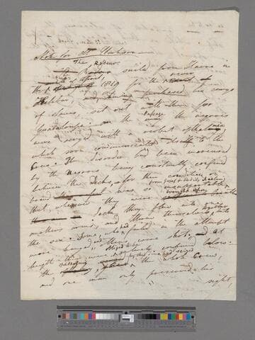 Williams, Helen Maria.  Letter to Thomas Clarkson. [Re: the slave ship Rodeur]