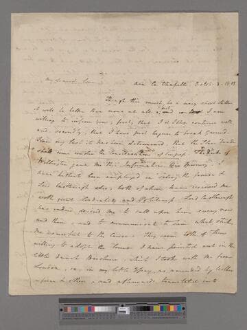 Clarkson, Thomas. Letter to Catherine (Buck) Clarkson