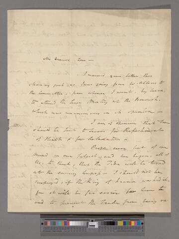Clarkson, Thomas. Letter to Catherine (Buck) Clarkson