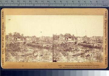 1291. Confederate dead at Fort Robinette, Corinth