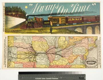 The old reliable Hannibal and St. Joseph Railroad the pioneer route to the west