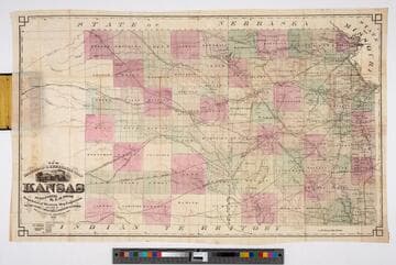 New Railroad and Sectional Map of Kansas