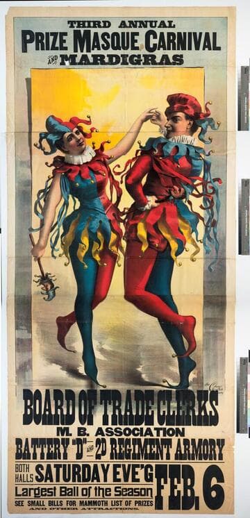 Third annual prize masque carnival and mardigras : Board of Trade Clerks  M.B. Association