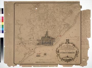 Plano topografico de los alrededores de Buenos Ayres levantado con licencia del Superior Gobierno / por Dn. Adolfo Sourdeaux Ex Capitan. Ayudante de Campo del Inspector Genal. de Infanteria de Marina Francesca