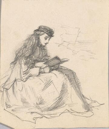 Girl Seated Reading