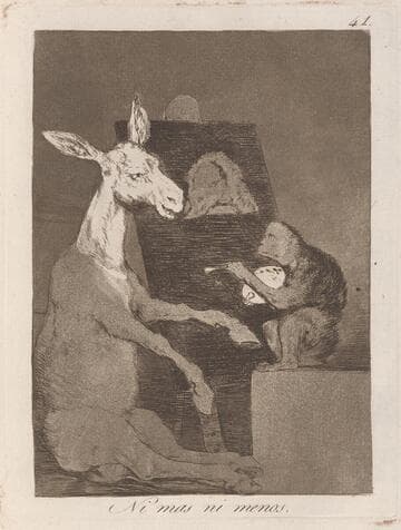 Thou who canst not (Tu que no puedes), Plate 42 from Los Caprichos