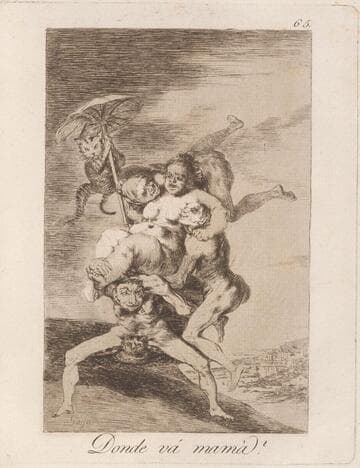 Why hide them? (Porque esconderlos?), Plate 30 from Los Caprichos