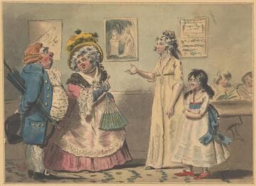 Visit to the Boarding School, the Governess Introducing ...