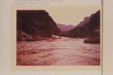 Up from foot of Gneiss Canyon Rapid, Mile 235.95