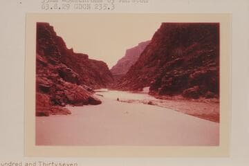 Down from the beach at mouth of Bridge Canyon, Mile 235.05, Bridge Canyon Rapid