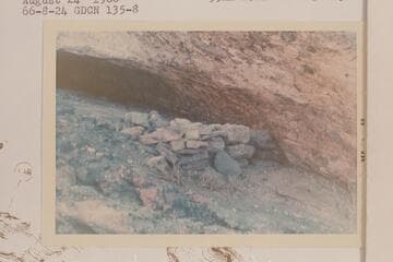 Ruin with Bob Euler's tag.  Lowest ramp; Granite Narrows