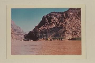 The lava cliff at the former Lava Cliff Rapid, Spencer Canyon