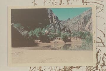 Helicopter leaving mouth of Spencer Creek