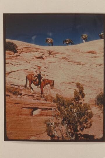 Riding down into Surprise Valley from the Bald Heads. Masland in the middle foreground