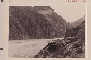 Granite Falls Island- some small boulders show at this stage of approximately 55,000 cfs