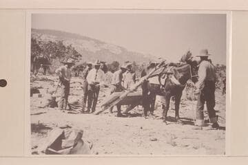 Navajo Trading Post.  Armsby party enroute to Bridge to place plaque