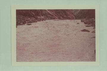 Up to Horn Creek Rapid.  Bright Angel gauge:  9,510 cfs