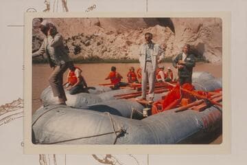 The brass unloads at the foot of Split Mountain