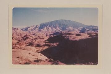 Up Nasja and Bald Rock Canyons to Cha Butte, Navajo Mountain, and Rainbow Butte. Surprise Valley is upper right