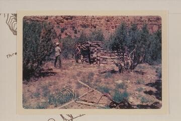 Cabin 50 yards below mouth of Chandler Creek