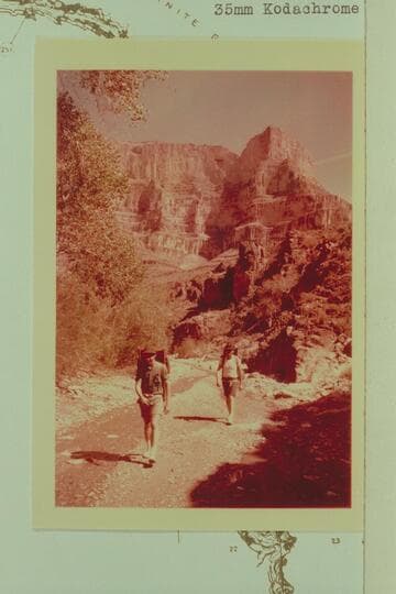 Walking down Spencer Canyon