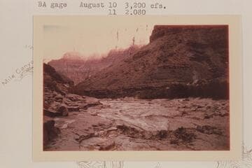 Heavily silted flow out of the Little Colorado at sunset time