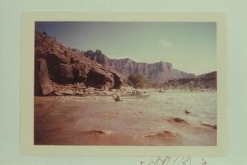 Harris-Brennan boat in riffle at Mile 39.8