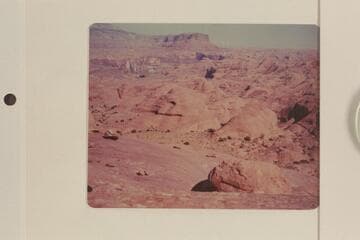 Looking across Glen Canyon to the point of the Kaiparowits or No Name Mountain from the northeast side of 5014