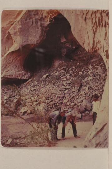 Black Water Cave; North side of Navajo Mountain