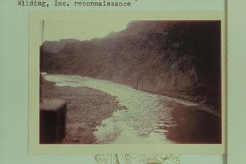 217 Mile Rapid from a helicopter. Wilding, Inc. reconnaissance