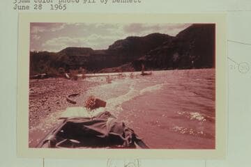 Upstream at Range Creek Rapid; Mile 31 1/2