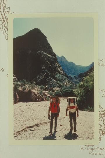 Going up Separation Canyon after ending the float in wet suits and on air mattresses from 209 Mile Rapid to Separation Canyon